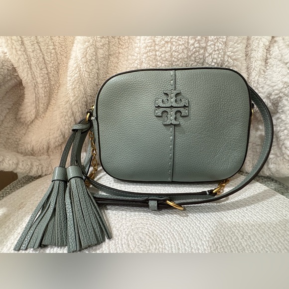 Tory Burch Handbags - Tory Burch Sage Leather Crossbody Bag